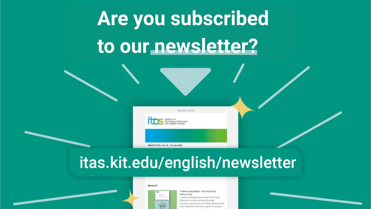 Grafik, die auf die Anmeldung zum Newsletter hinweist