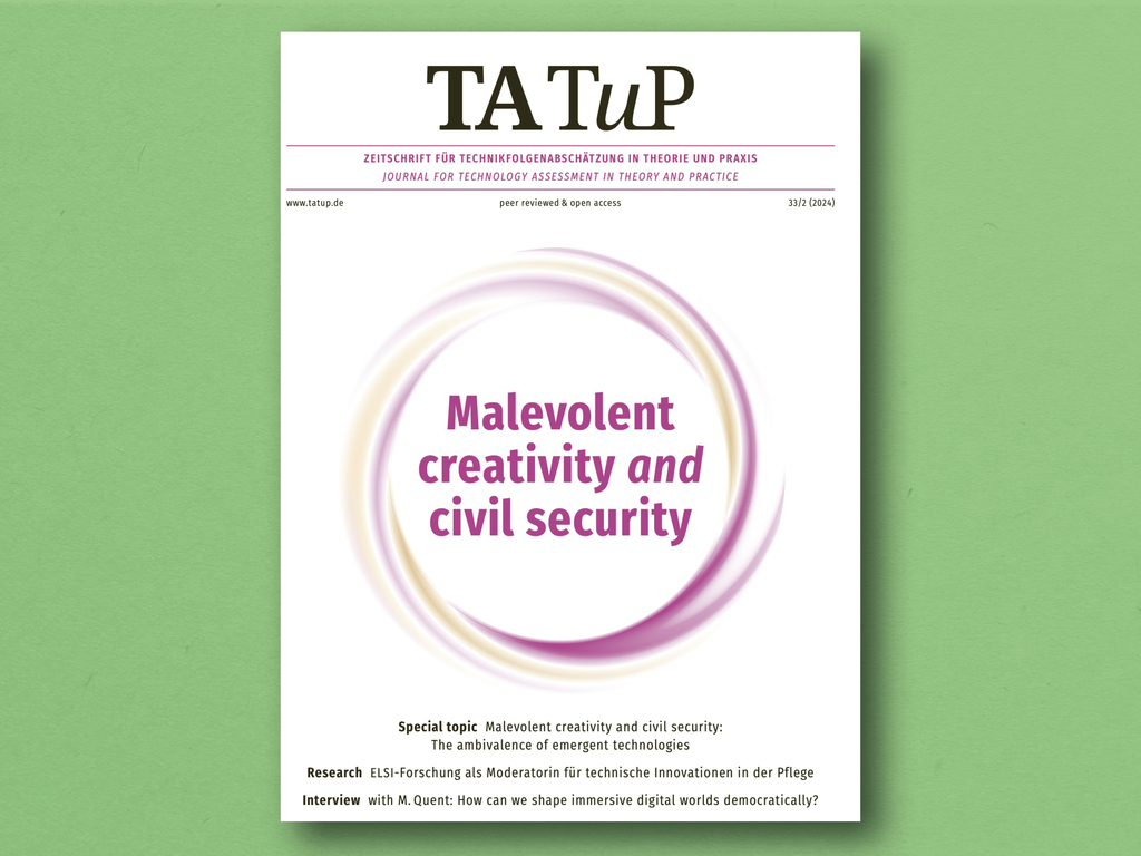 Cover der neuen TATuP-Ausgabe
